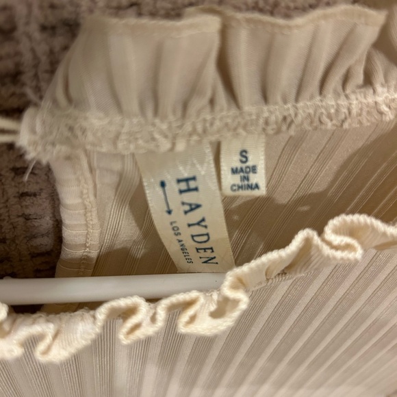 Hayden Cream Ruffled Blouse - Picture 3 of 3